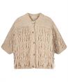 Summum kimono vest met franje