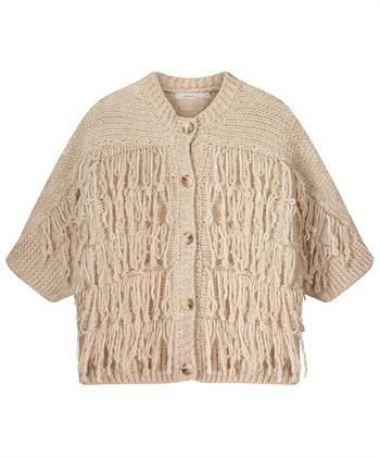 Summum kimono vest met franje