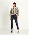 Summum kort vest met pofmouwen panterprint