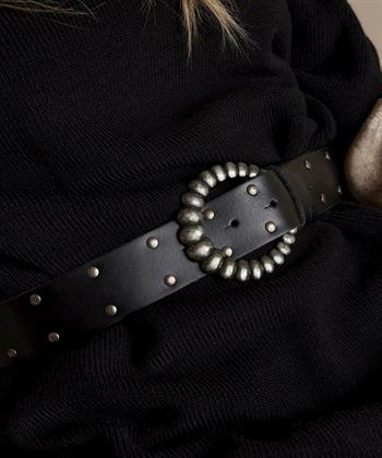 Summum leren riem met studs