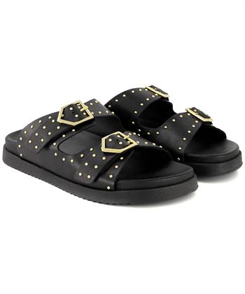 Summum leren slipper studs