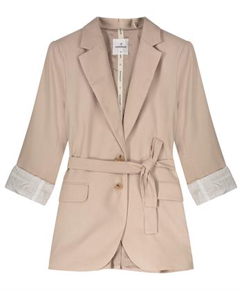 Summum linnen blazer met ceintuur