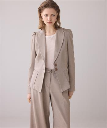 Summum linnenmix blazer pofmouw