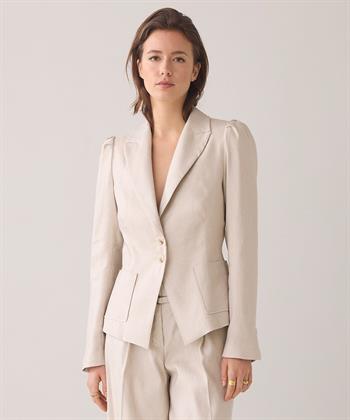 Summum linnenmix blazer pofmouw