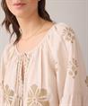 Summum linnenmix blouse borduur