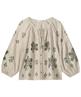 Summum linnenmix blouse borduur