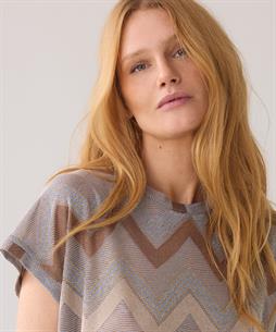 Summum lurex shirt zigzag