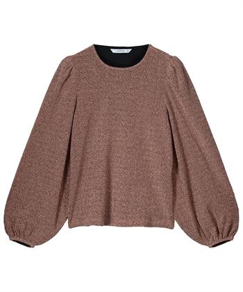 Summum lurex top ballonmouw