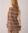 Summum lurex zigzag top