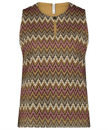 Summum lurex zigzag top