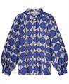 Summum metallic blouse two-tone