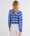Summum metallic blouse two-tone