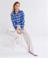 Summum metallic blouse two-tone