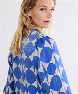 Summum metallic blouse two-tone