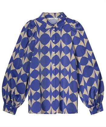 Summum metallic blouse two-tone