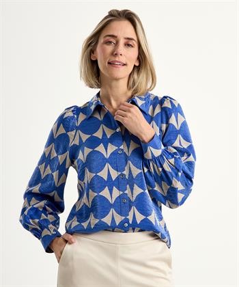 Summum metallic blouse two-tone