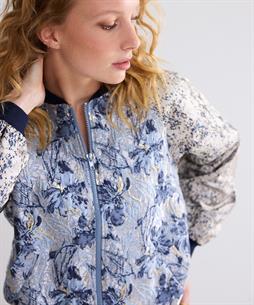 Summum metallic bomberjasje jacquard