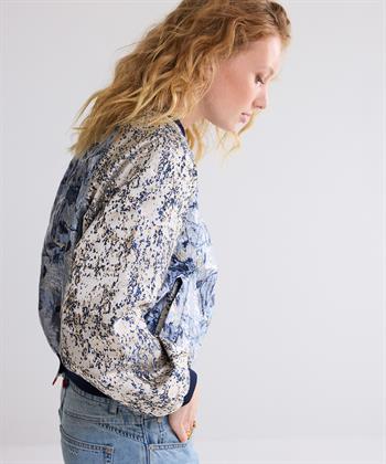 Summum metallic bomberjasje jacquard