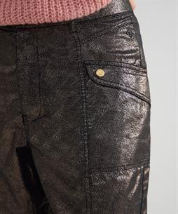Summum metallic coated cargo broek