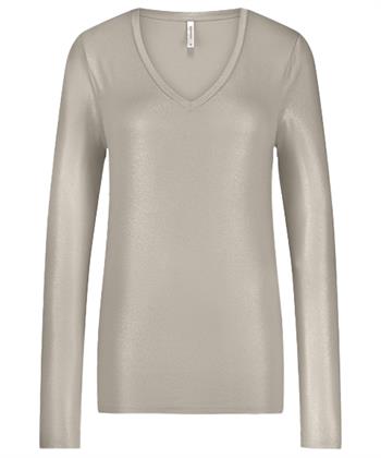 Summum metallic shirt lange mouw