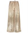 Summum metallic wide leg broek