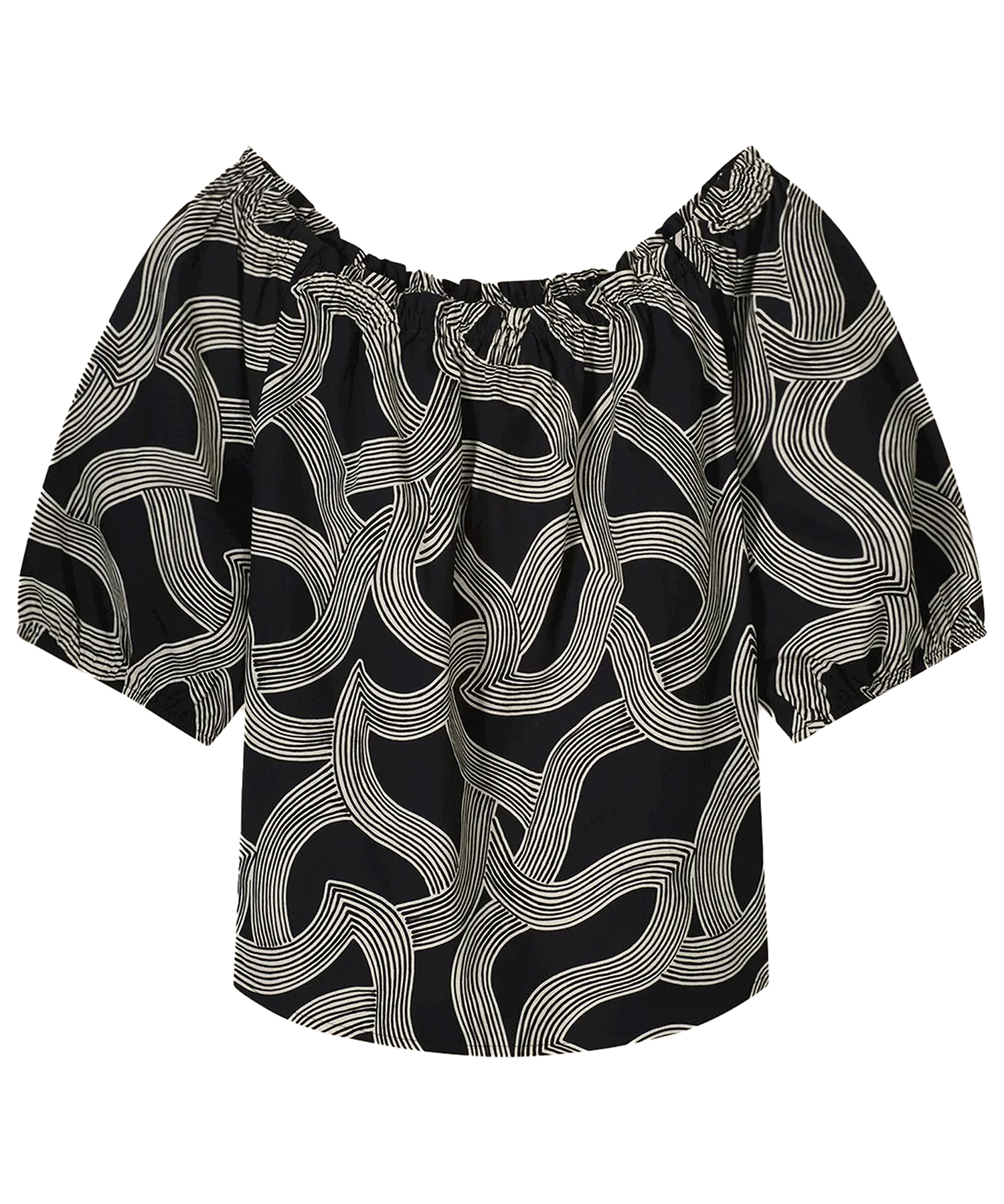 wekelijks Kerel heuvel Summum off-shoulder blouse swirl | BeOne