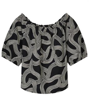 Summum off-shoulder blouse swirl