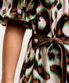 Summum off-shoulder jurk ornament print