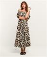 Summum off-shoulder jurk ornament print