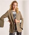 Summum oversized blazer mouw met rits