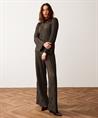 Summum plissé top turtle neck lurex strepen