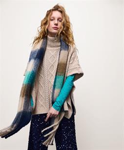 Summum poncho col kabelmotief