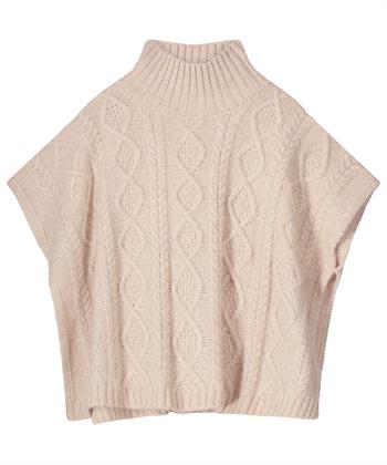 Summum poncho col kabelmotief