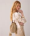 Summum raffia schoudertasje lurex