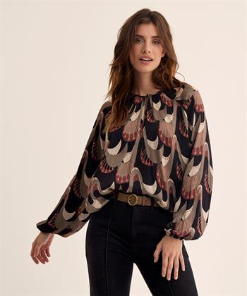 Summum silky blouse art nouveau