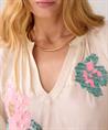Summum silky blouse bloem pailletten