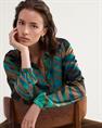 Summum silky blouse blouson tijgerpatroon