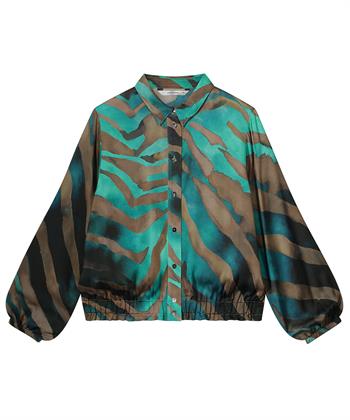 Summum silky blouse blouson tijgerpatroon
