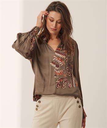 Summum silky blouse botanical