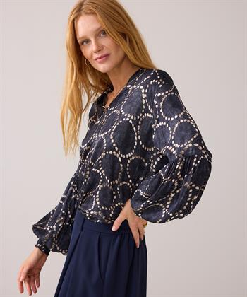 Summum silky blouse fancy dots