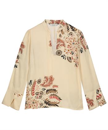Summum silky blouse leaves