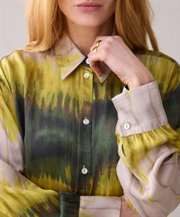 Summum silky blouse tie dye stripe