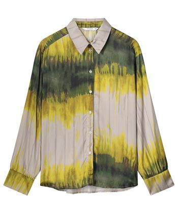 Summum silky blouse tie dye stripe
