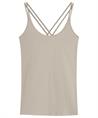 Summum singlet gekruiste bandjes lurex