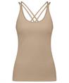Summum singlet gekruiste bandjes lurex