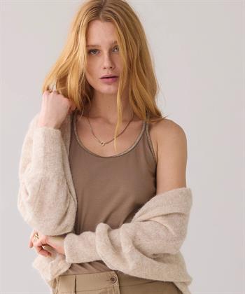 Summum singlet gekruiste bandjes lurex