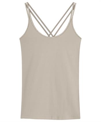 Summum singlet gekruiste bandjes lurex