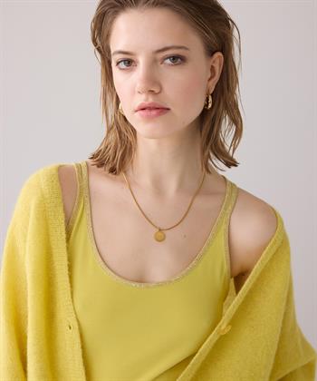 Summum singlet gekruiste bandjes lurex