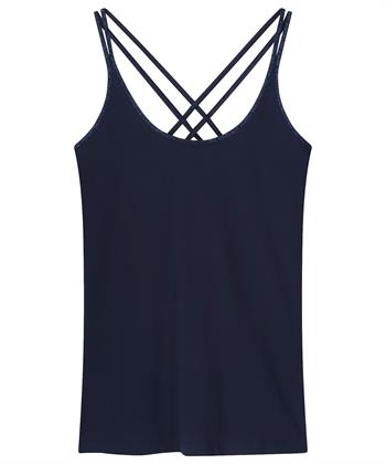 Summum singlet gekruiste bandjes lurex