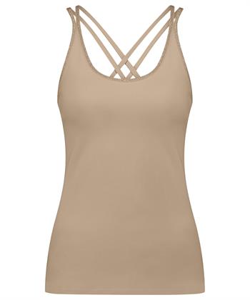 Summum singlet gekruiste bandjes lurex